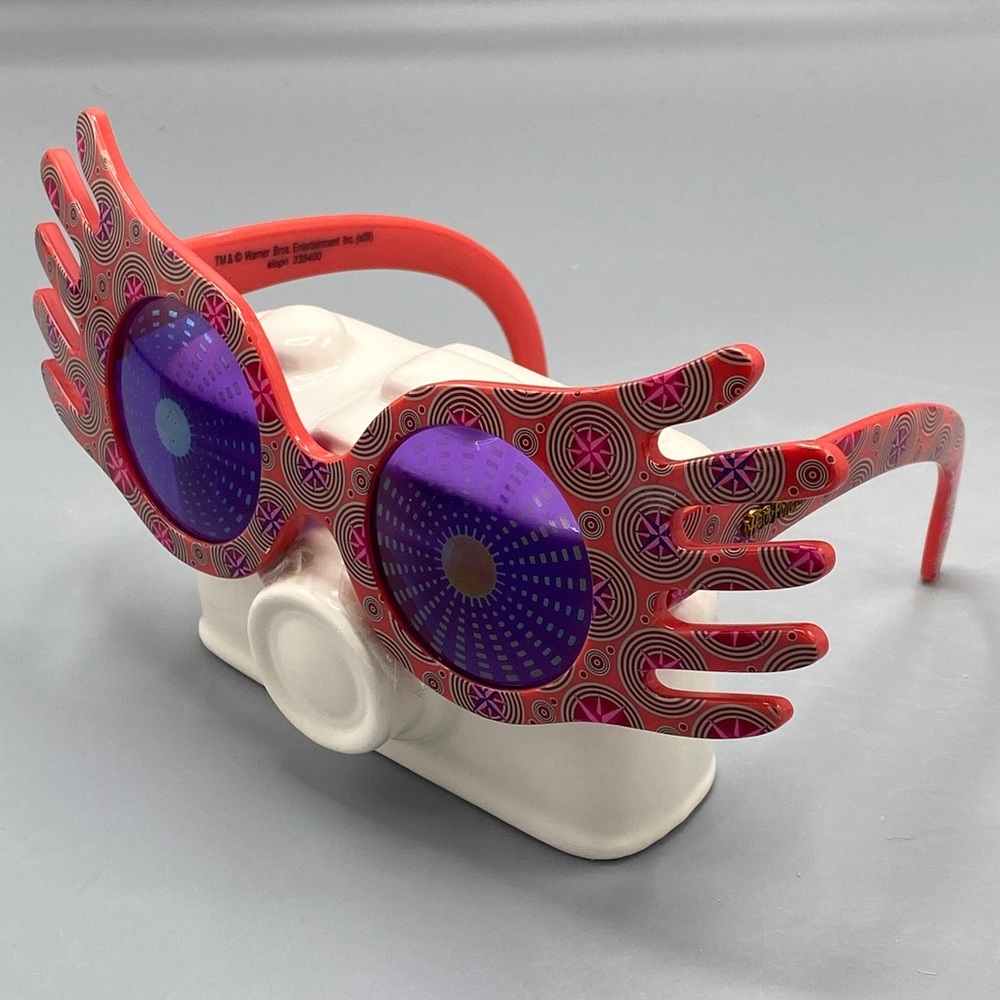 HARRY POTTER Sunglasses 70s Pink Oversized Color Block Eyewear Cosplay Eye Frame